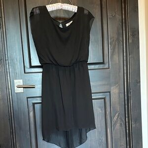 Sweet Storm Black High Low Dress